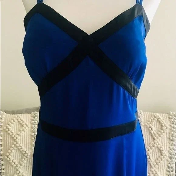 BeBe Spaghetti Strap Dress Trimmed Bodice Size 8 - Picture 4 of 11